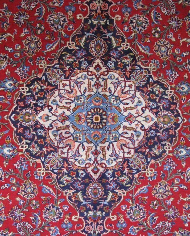 10x13 Authentic Hand-knotted Persian Signed Kashan Rug - Iran - bestrugplace