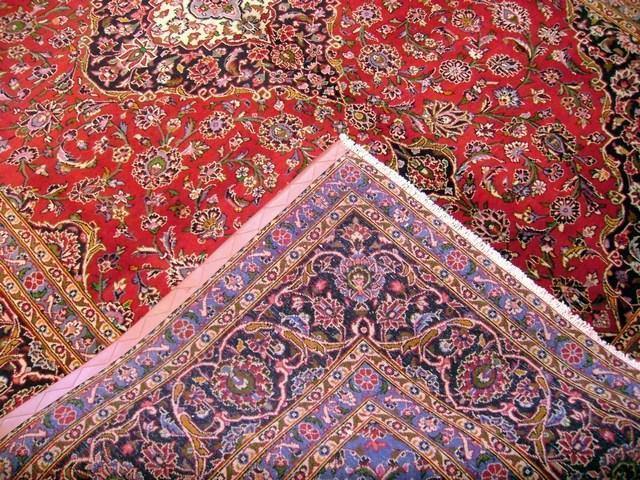 8x12 Authentic Hand Knotted Persian Kashan Rug - Iran - bestrugplace