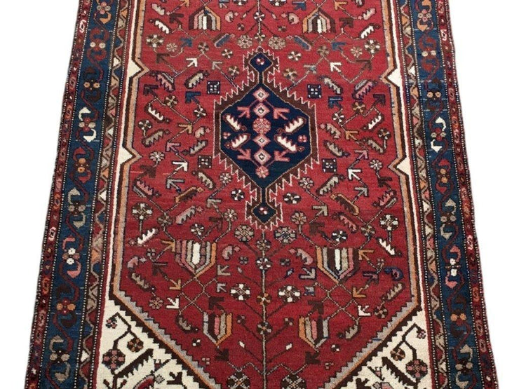 4x6 Authentic Hand-knotted Persian Hamadan Rug - Iran - bestrugplace