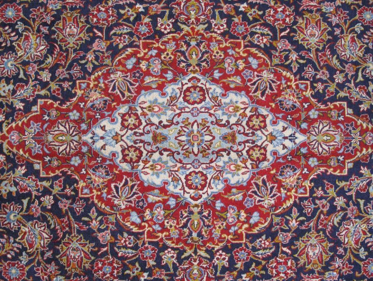 10x16 Authentic Hand-knotted Persian Signed Kashan Rug - Iran - bestrugplace