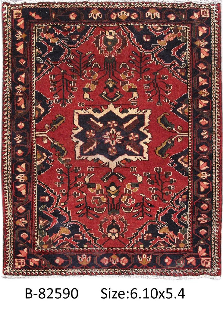 Luxurious 5x7 Authentic Hand-knotted Persian Hamadan Rug - Iran - bestrugplace