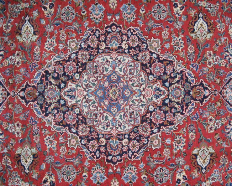 10x13 Authentic Hand-knotted Persian Signed Kashan Rug - Iran - bestrugplace