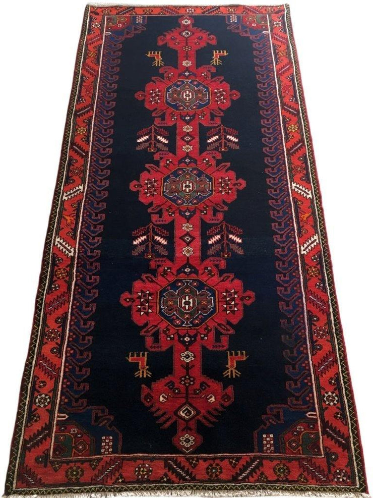 5x11 Authentic Hand-knotted Persian Hamadan Rug - Iran - bestrugplace