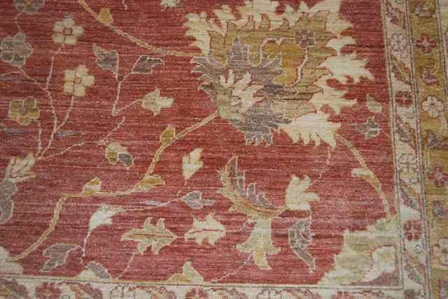 12x16 Coral Red Chobi Peshawar Rug-Pakistan 15418 - bestrugplace