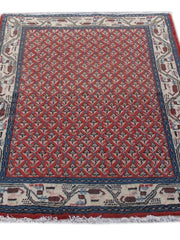 2' x 3' Orange Persian Hamadan Rug