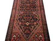 4x11 Authentic Hand-knotted Persian Hamadan Rug - Iran - bestrugplace