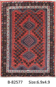 Luxurious 5x7 Authentic Hand-knotted Persian Hamadan Rug - Iran - bestrugplace