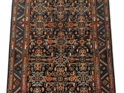 Luxurious 4x14 Authentic Hand-knotted Persian Zanjan Rug - Iran - bestrugplace