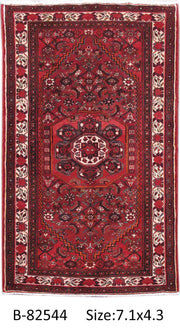 Luxurious 4x7 Authentic Hand-knotted Persian Hamadan Rug - Iran - bestrugplace