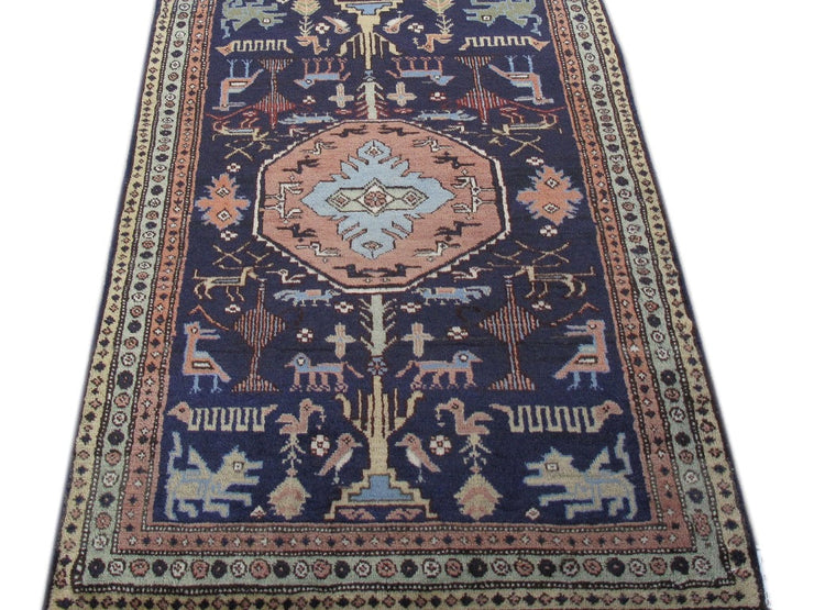 2' x 4' Eggplant Purple Persian Hamadan Rug