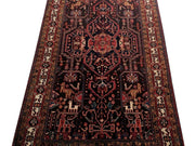 5x10 Authentic Hand-knotted Persian Hamadan Rug - Iran - bestrugplace