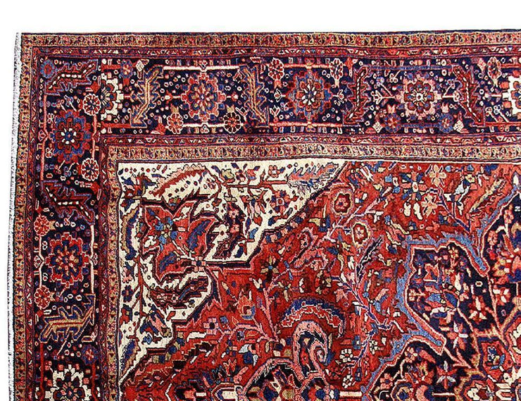 8x12 Authentic Hand Knotted Persian Heriz Rug - Iran - bestrugplace