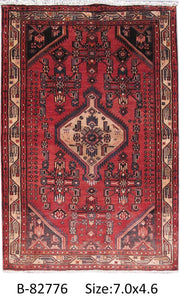 Luxurious 4x7 Authentic Hand-knotted Persian Hamadan Rug - Iran - bestrugplace