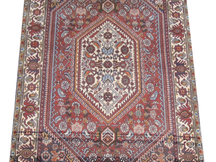 3' x 4' Red Persian Zanjan Rug