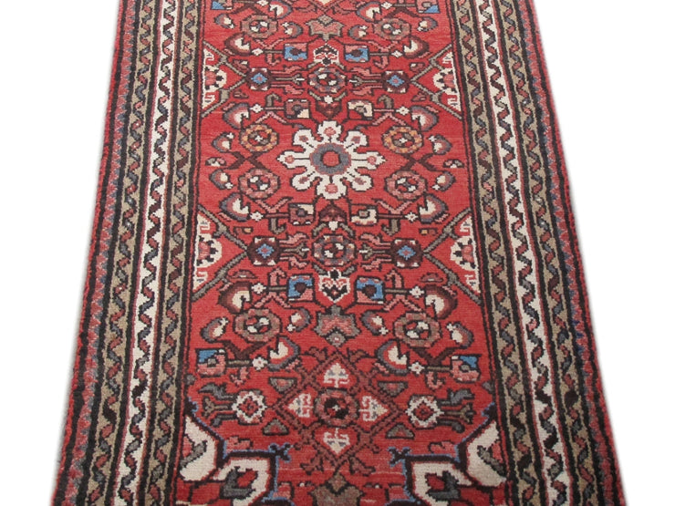 2' x 4' Red Persian Hamadan Rug