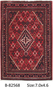 Luxurious 4x7 Authentic Hand-knotted Persian Hamadan Rug - Iran - bestrugplace