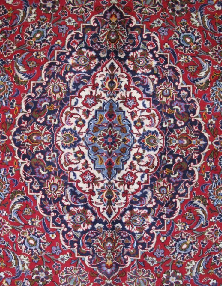 10x13 Authentic Hand-knotted Persian Signed Kashan Rug - Iran - bestrugplace