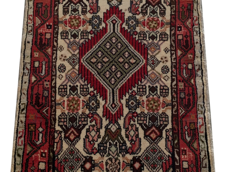 2' x 4' Seal Maroon Persian Hamadan Rug