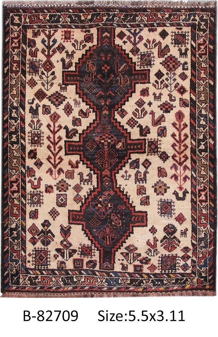 Luxurious 4x5 Authentic Hand-knotted Persian Hamadan Rug - Iran - bestrugplace