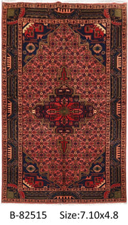 Luxurious 5x8 Authentic Hand-knotted Persian Hamadan Rug - Iran - bestrugplace