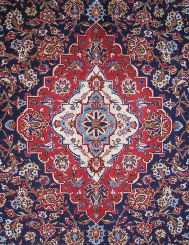 8x12 Authentic Hand-knotted Persian Signed Kashan Rug - Iran - bestrugplace