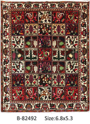 Luxurious 5x7 Authentic Hand-knotted Persian Bakhtiari Rug - Iran - bestrugplace