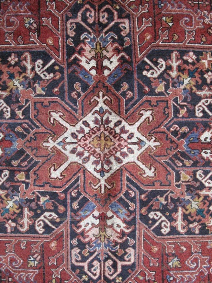 8x11 Authentic Hand-knotted Persian Heriz Rug - Iran - bestrugplace