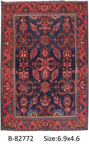 Luxurious 5x7 Authentic Hand-knotted Persian Hamadan Rug - Iran - bestrugplace