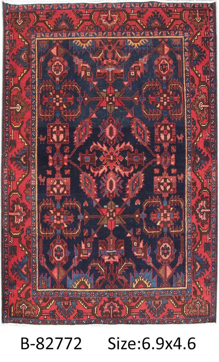 Luxurious 5x7 Authentic Hand-knotted Persian Hamadan Rug - Iran - bestrugplace