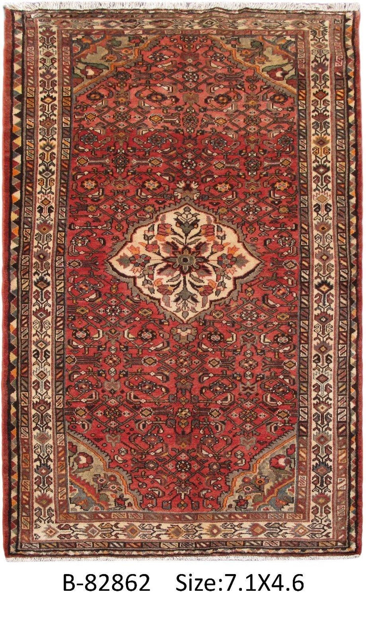 Luxurious 5x8 Authentic Hand-knotted Persian Hamadan Rug - Iran - bestrugplace