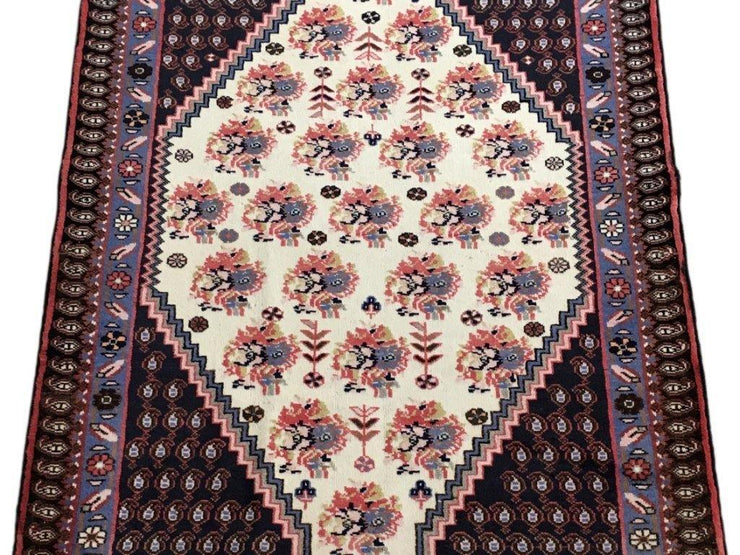 4x5 Authentic Hand-knotted Persian Hamadan Rug - Iran - bestrugplace