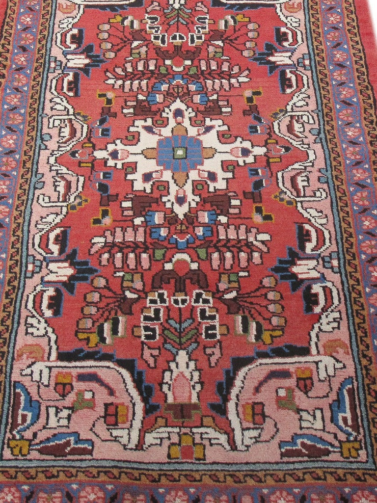 3' x 4' Orange Persian Hamadan Rug