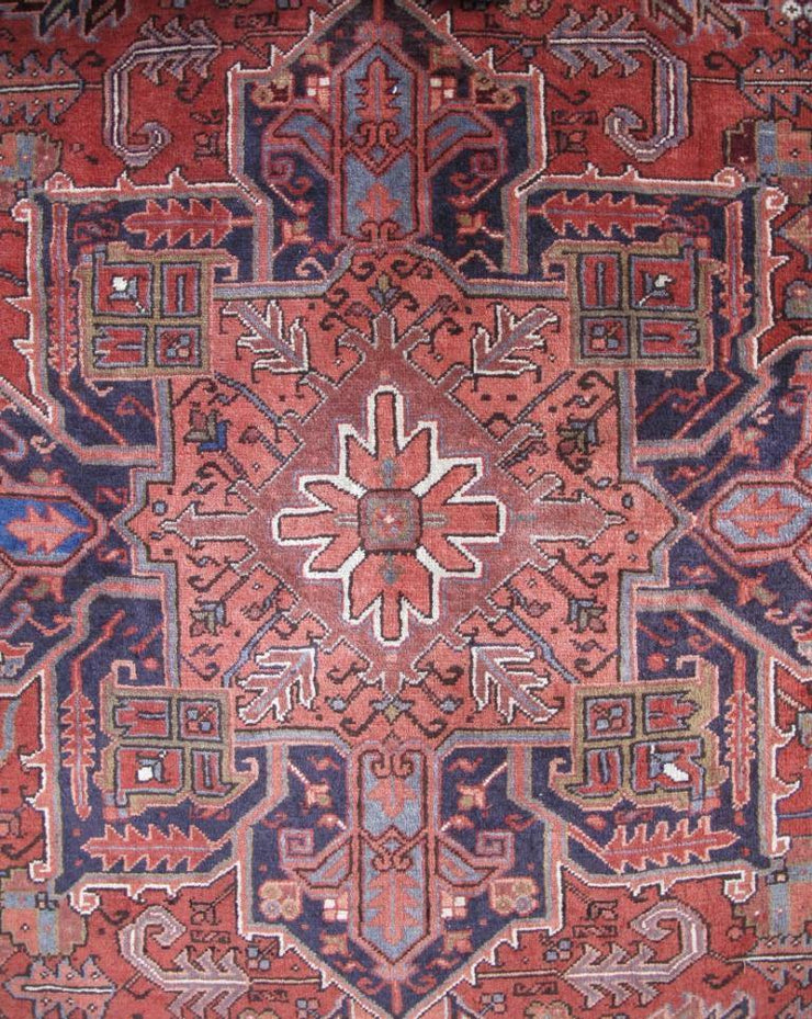 9x11 Authentic Hand-knotted Persian Heriz Rug - Iran - bestrugplace