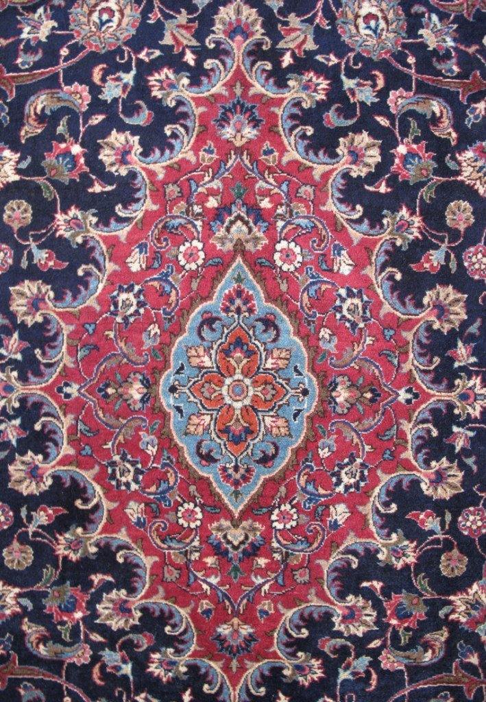 10x13 Authentic Hand-knotted Persian Signed Kashmar Rug - Iran - bestrugplace