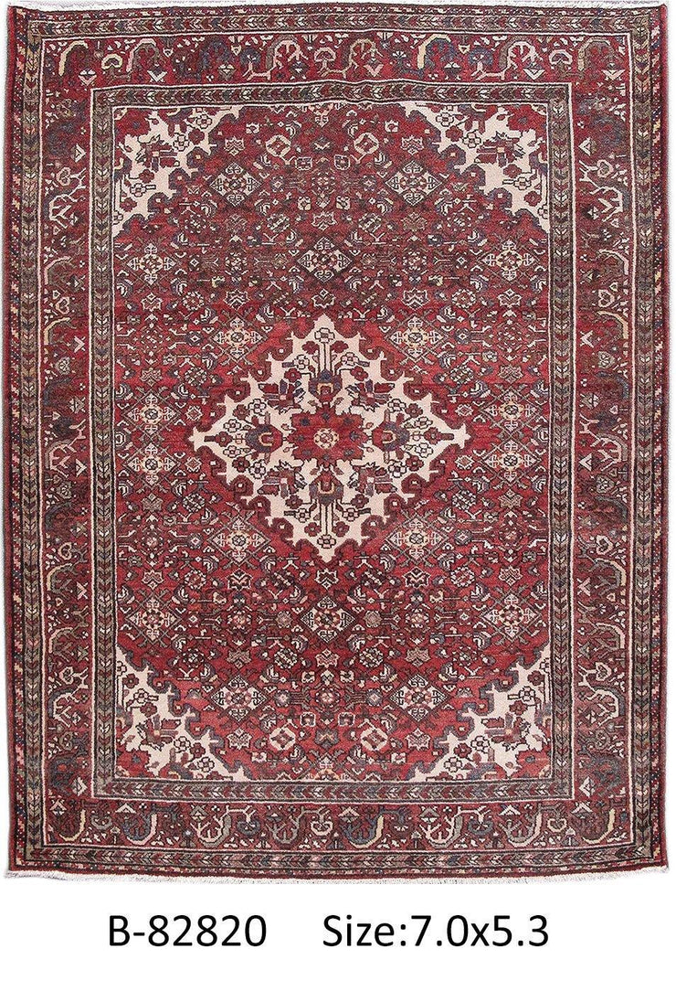 Luxurious 5x7 Authentic Hand-knotted Persian Zanjan Rug - Iran - bestrugplace