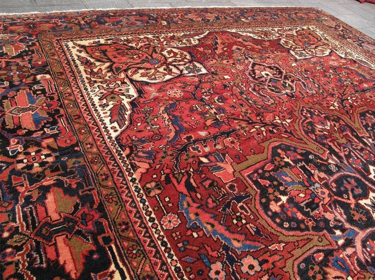 Luxurious 10x13 Authentic Hand-knotted Persian Heriz Rug - Iran - bestrugplace