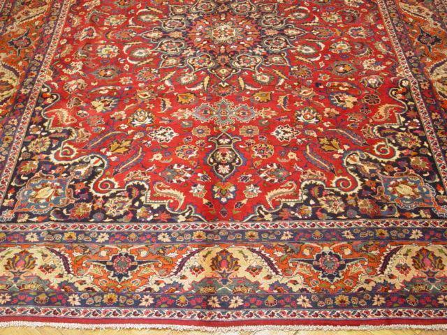 10x13 Authentic Handmade Mashad Rug - bestrugplace