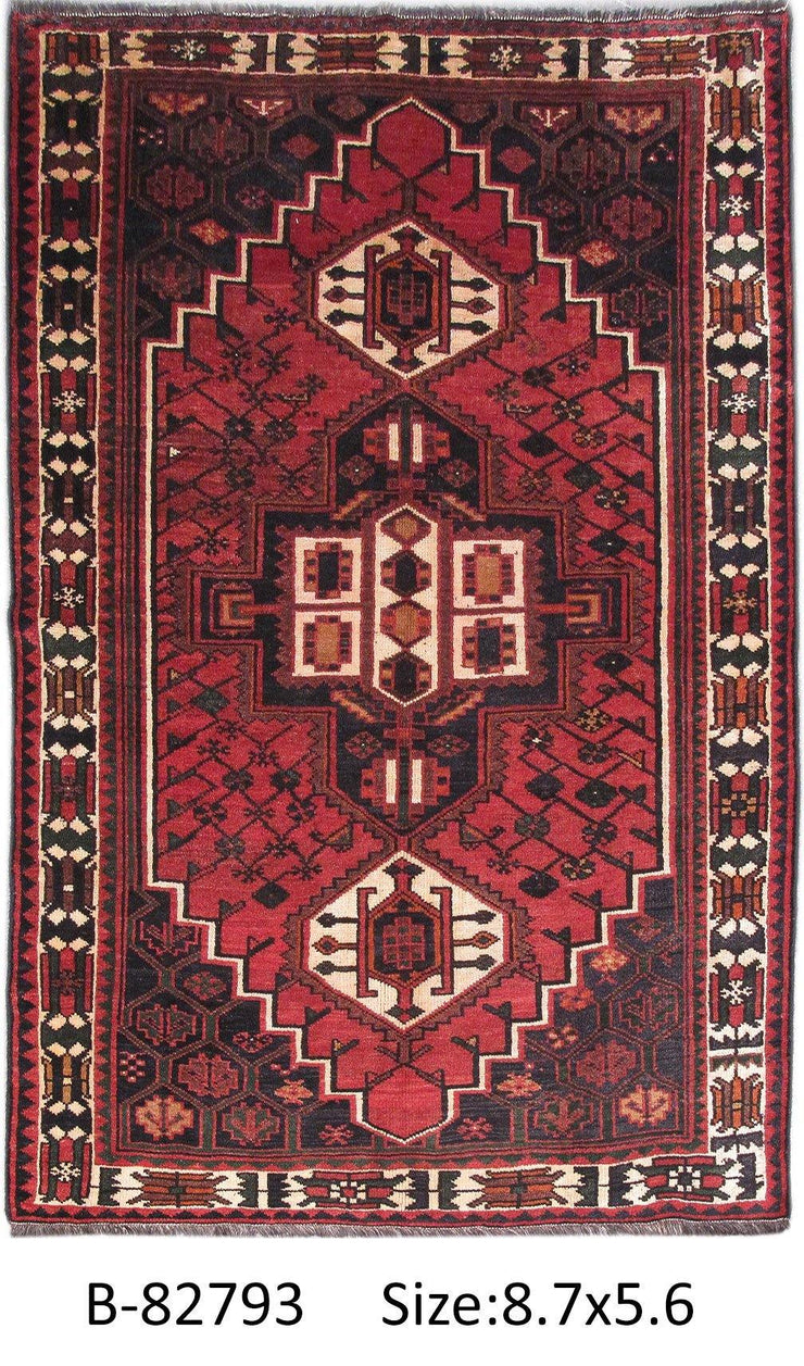 Luxurious 6x9 Authentic Hand-knotted Persian Zanjan Rug - Iran - bestrugplace