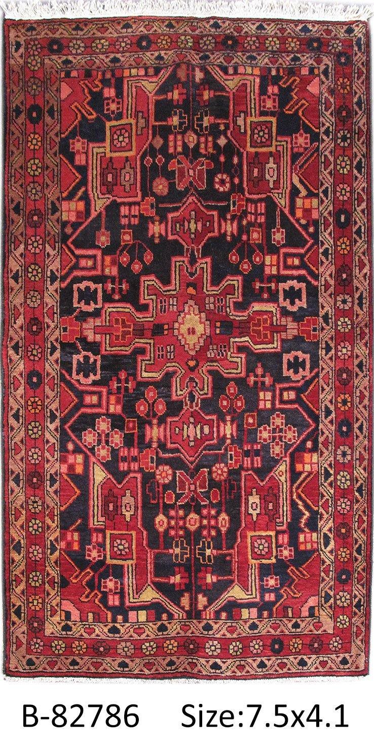 Luxurious 4x7 Authentic Hand-knotted Persian Hamadan Rug - Iran - bestrugplace