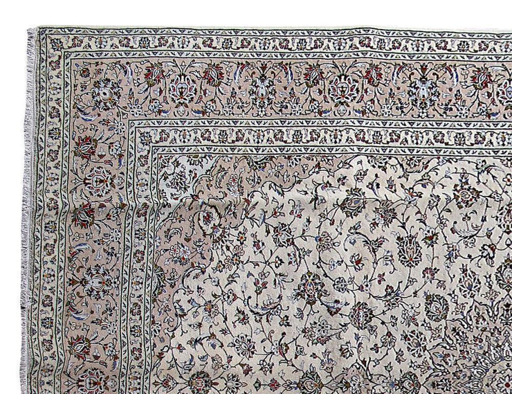 10x13 Authentic Hand Knotted Persian Kashan Rug - Iran - bestrugplace