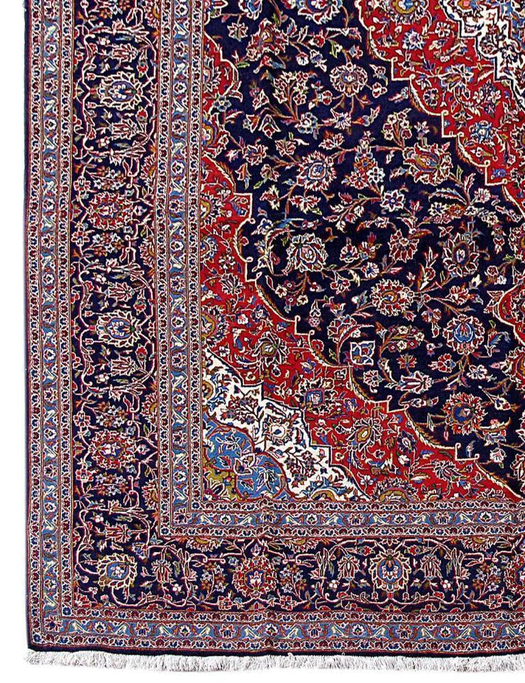 10x14 Authentic Hand Knotted Persian Kashan Rug - Iran - bestrugplace