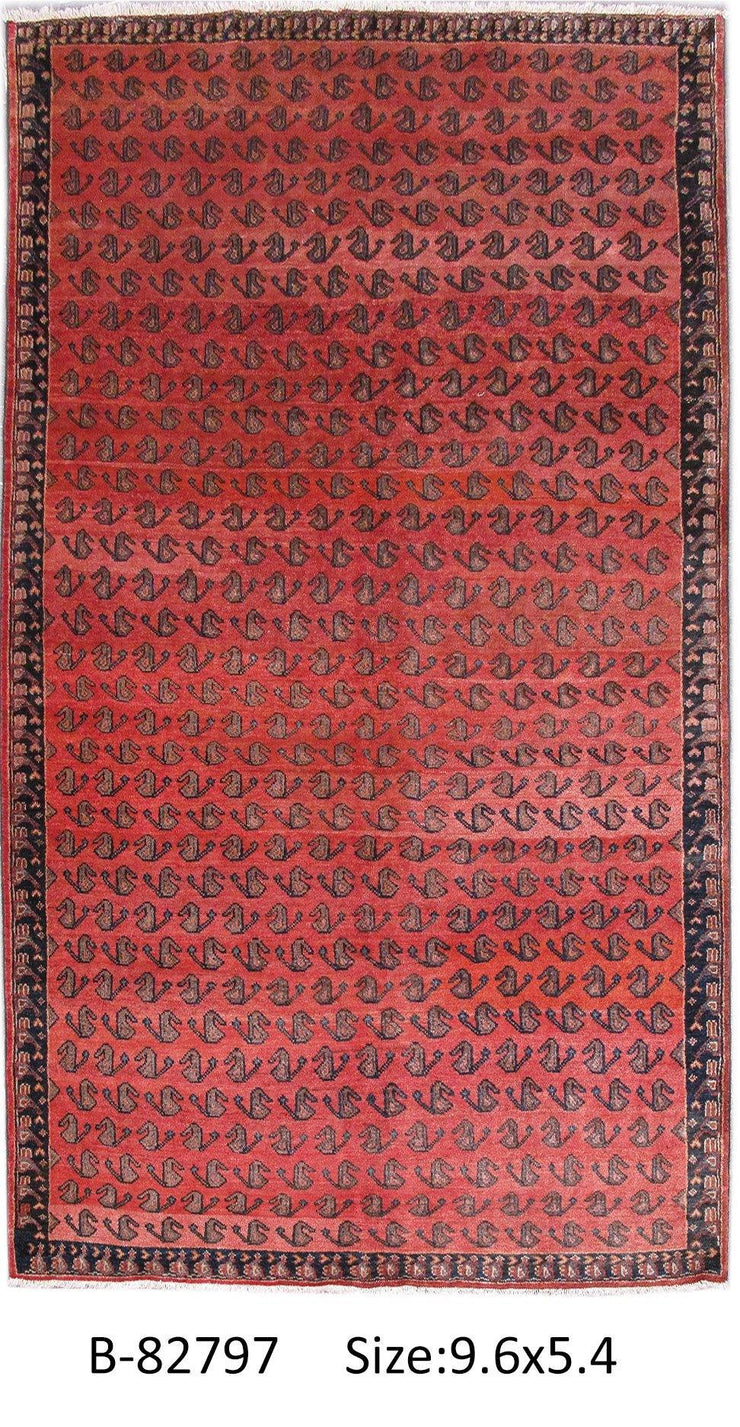 Luxurious 5x10 Authentic Hand-knotted Persian Hamadan Rug - Iran - bestrugplace