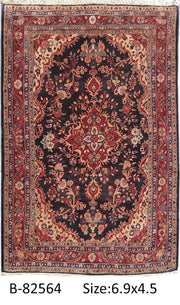 Luxurious 4x7 Authentic Hand-knotted Persian Hamadan Rug - Iran - bestrugplace