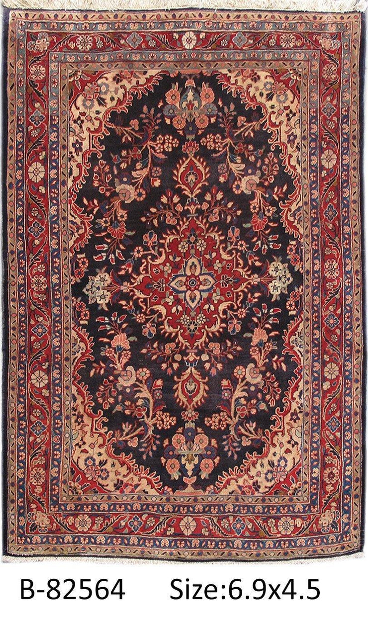 Luxurious 4x7 Authentic Hand-knotted Persian Hamadan Rug - Iran - bestrugplace