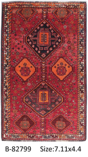 Luxurious 4x8 Authentic Hand-knotted Persian Zanjan Rug - Iran - bestrugplace