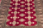 Luxurious 4x6 Authentic Hand Knotted Wool & Silk Jaldar Bokhara Rug - Pakistan - bestrugplace