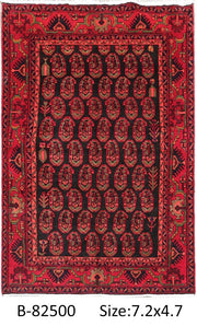 Luxurious 5x7 Authentic Hand-knotted Persian Hamadan Rug - Iran - bestrugplace