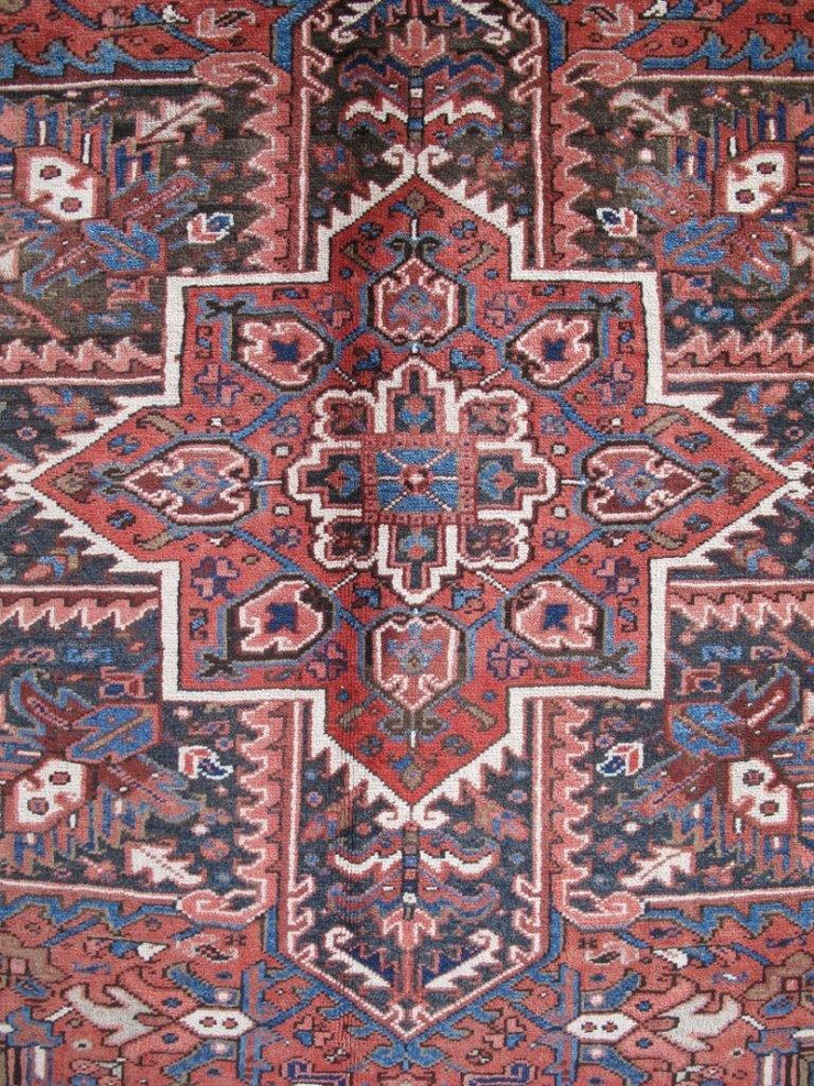 8x12 Authentic Hand-knotted Persian Heriz Rug - Iran - bestrugplace