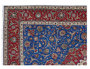 TORQOUISE BLUE 10x13 Authentic Hand Knotted Persian Tabriz Rug - Iran - bestrugplace