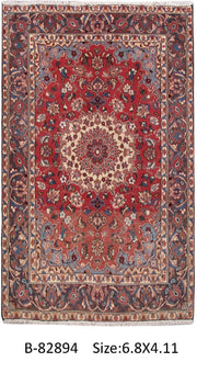 Luxurious 5x7 Authentic Hand-knotted Persian Hamadan Rug - Iran - bestrugplace